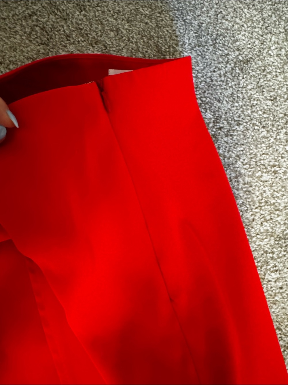 superdown Red High-Low Front Split Skirt - Picture 6 of 6
